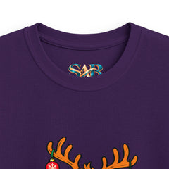 Kids Holiday Vibes Reindeer Christmas Tee