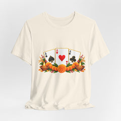 Poker Cards and Tropical Fruit Jersey T-Shirt