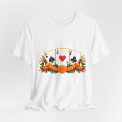 Poker Cards and Tropical Fruit Jersey T-Shirt
