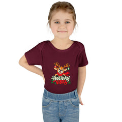 Holiday Vibes Reindeer Baby Bodysuit