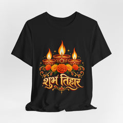 Shubh Diwali Floral Diyas T-Shirt