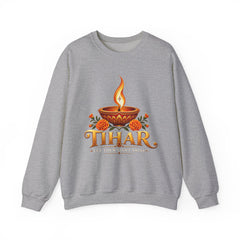 Tihar Festival Diya Crewneck Sweatshirt