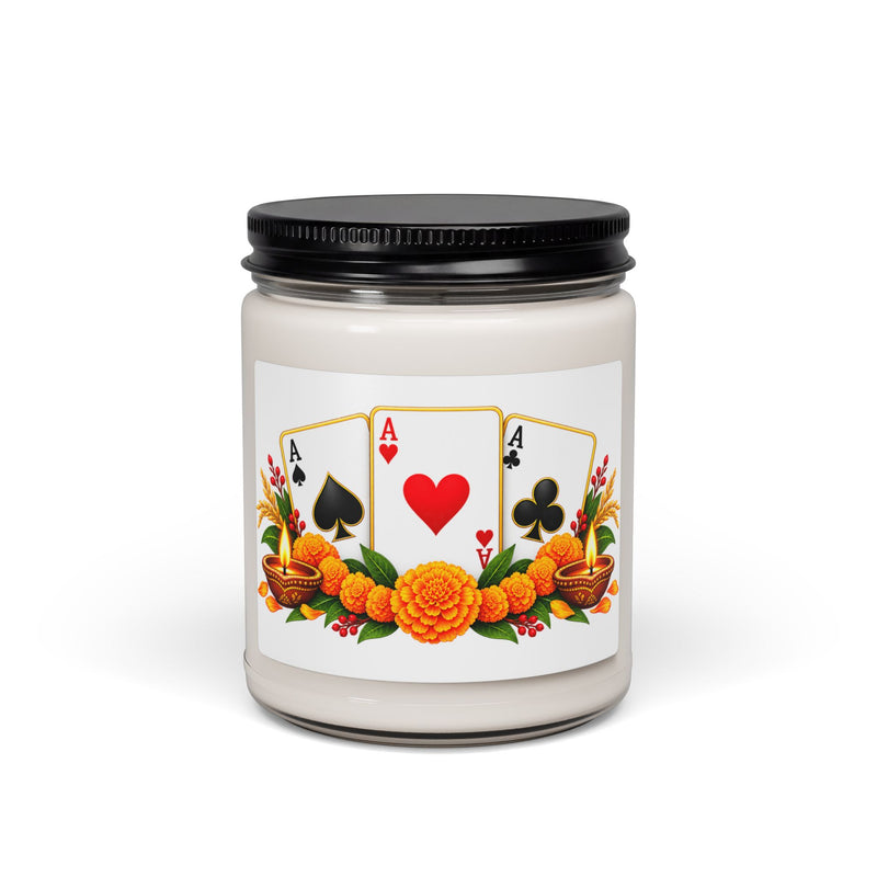Playing Card Poker Night Scented Soy Candle