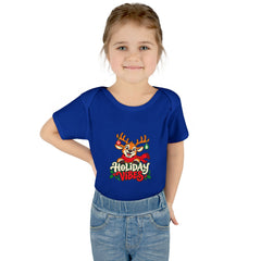 Holiday Vibes Reindeer Baby Bodysuit