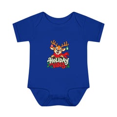 Holiday Vibes Reindeer Baby Bodysuit