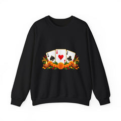 Tihar Themed Lucky Card Game Fruit Crewneck Sweatshirt
