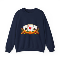 Tihar Themed Lucky Card Game Fruit Crewneck Sweatshirt