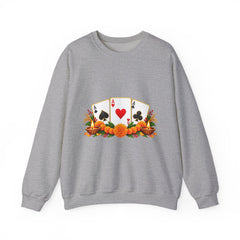 Tihar Themed Lucky Card Game Fruit Crewneck Sweatshirt