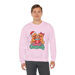 Sweet Christmas Gingerbread Bears Crewneck Sweatshirt