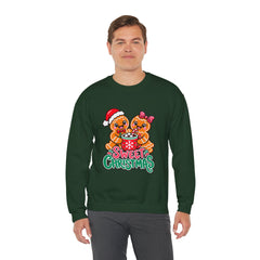 Sweet Christmas Gingerbread Bears Crewneck Sweatshirt