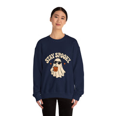 Ahoy Spooky Ghost Halloween Crewneck Sweatshirt