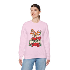 Holiday Vibes Reindeer Christmas Sweatshirt
