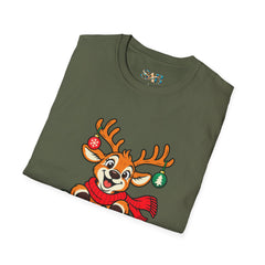 Holiday Vibes Reindeer Christmas T-Shirt