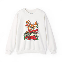 Holiday Vibes Reindeer Christmas Sweatshirt