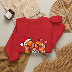 Sweet Christmas Gingerbread Bears Crewneck Sweatshirt