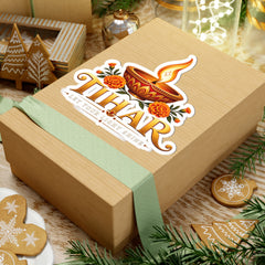 Tihar “Light Your Light Shine” Diya Festival Kiss-Cut Sticker