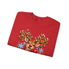 Holiday Vibes Reindeer Christmas Sweatshirt
