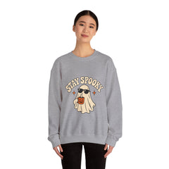 Ahoy Spooky Ghost Halloween Crewneck Sweatshirt
