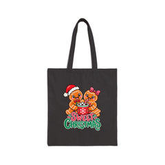 Sweet Christmas Gingerbread Cotton Canvas Tote Bag