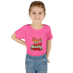Holiday Vibes Reindeer Baby Bodysuit