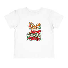 Holiday Vibes Reindeer Toddler Tee