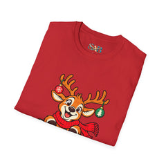 Holiday Vibes Reindeer Christmas T-Shirt
