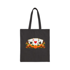 Card Game Floral Tote Bag