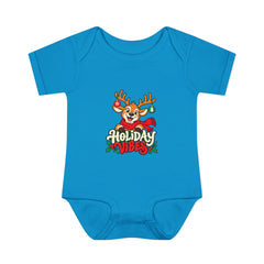 Holiday Vibes Reindeer Baby Bodysuit