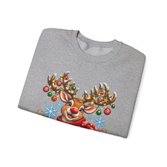 Holiday Vibes Reindeer Christmas Sweatshirt