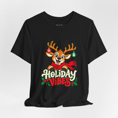 Holiday Vibes Reindeer Christmas T-Shirt