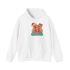 Sweet Christmas Gingerbread Bears Hoodie