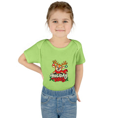 Holiday Vibes Reindeer Baby Bodysuit
