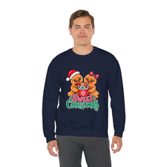 Sweet Christmas Gingerbread Bears Crewneck Sweatshirt