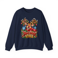 Holiday Vibes Reindeer Christmas Sweatshirt
