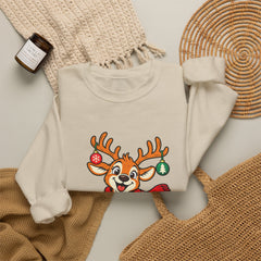 Holiday Vibes Reindeer Christmas Sweatshirt