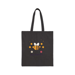 Bee Happy Canvas Tote Bag