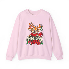 Holiday Vibes Reindeer Christmas Sweatshirt