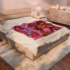 “Daddykins Baby” Velveteen Plush Blanket
