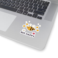 Bee Happy Kiss-Cut Sticker
