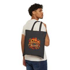 Thankful Pumpkin Harvest Canvas Tote Bag