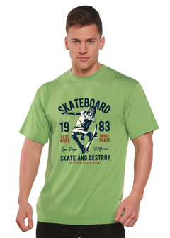 Skateboard 1983 Men's Bamboo Viscose/Organic Cotton Short Sleeve Graphic T-Shirt