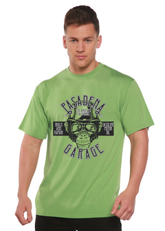 Pasadena Garage Men's Bamboo Viscose/Organic Cotton Short Sleeve Graphic T-Shirt