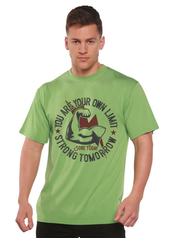 Strong Tomorrow Men's Bamboo Viscose/Organic Cotton Short Sleeve Graphic T-Shirt