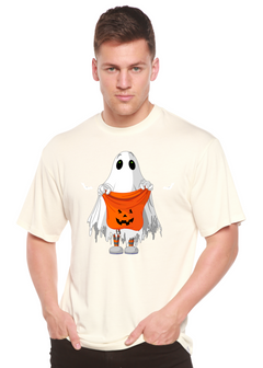 Boo Halloween Men's Bamboo Viscose/Organic Cotton Short Sleeve Graphic T-Shirt