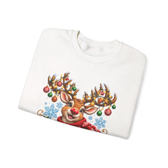 Holiday Vibes Reindeer Christmas Sweatshirt