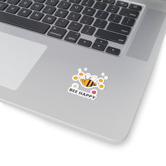 Bee Happy Kiss-Cut Sticker