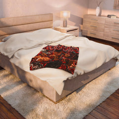 “Usher” Velveteen Plush Blanket