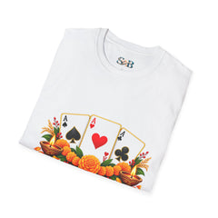 Tihar Themed T-Shirt – Colorful Poker Game Design