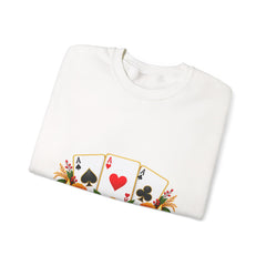 Tihar Themed Lucky Card Game Fruit Crewneck Sweatshirt
