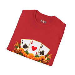 Tihar Themed T-Shirt – Colorful Poker Game Design